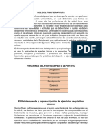 Rol Del Fisioterapeuta Kinesiologia Deportiva