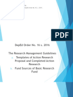 Difference On Parts of Research Proposal and Completed Research