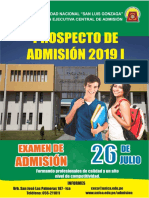 Admision 20191 - Prospecto