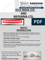 Nestle and Britannia Ratios