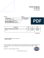 Facture Proforma: Monsieur Bubacar