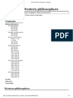 Timeline of Western Philosophers