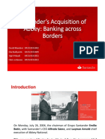 Santander's Acquisition of Abbey: Banking Across Borders