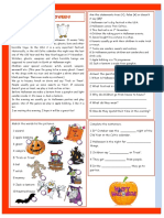 Hurray Halloween Oneonone Activities Reading Comprehension Exercise 34509