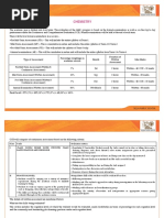 Chemistry: Type of Assessment Percentage Weightage in Academic Session Month Duration of Written Assessment Max Marks