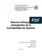 Nuevos Enfoques Emergentes de La Contabilidad de Gestión