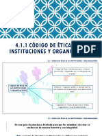 4.1.1 Codigo de Etica en Las Instituciones y Organizaciones.