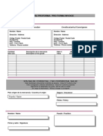 Modelo Factura Proforma