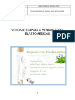 Vendaje Egipcio o Vendas Frías Elastomédicas