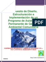 Propuesta de Diseño, Estructuración e Implementación de Un Programa de Asistencia Permanente de Gestión Ambiental Comunitaria