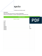 TradeGecko SKU Generator Excel