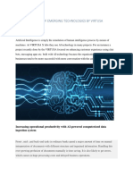 The Use of Emerging Technologies by Virtusa: Artificial Intelligence