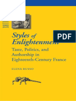 (Parallax - Re-Visions of Culture and Society) Elena Russo - Styles of Enlightenment - Taste, Politics and Authorship in Eighteenth-Century France-Johns Hopkins University Press (2006)