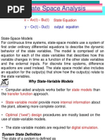 State Space Analysis by Dr. Fida 