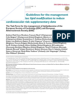 2019 ESC/EAS Guidelines For The Management of Dyslipidaemias: Lipid Modification To Reduce Cardiovascular Risk: Supplementary Data