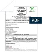 Hoja de Seguridad Ficha Tecnica Manvert® Boro: S 1 Identificacion de La Empresa