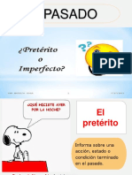 Pretérito e Imperfecto