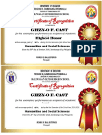 Certificate of Recognition 2019-2020