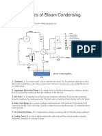 Requirements of Steam Condensing Plant