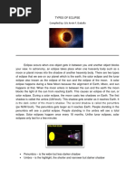 Types of Eclipse