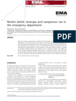 Inotrópicos e Vasopressores Emergência