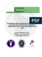 Montecinos Et Al. 2008 Propiedades Fisico Mecanicas de La Madera de Las Especies Forestales Sirari y Tarara Colorada