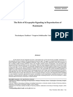 The Role of Kisspeptin Signaling in Reproduction of Ruminants