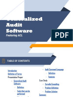 Generalized Audit Software: Featuring ACL