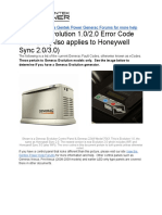 Generac Error Code Fault Guide ECodes