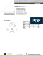 Horizontal or Vertical Installation Check Valves