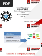 Department: Master of Business Administration Unit-Iii Rural Marketing