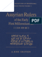 A.Kirk Grayson Assyrian Rulers of Early First PDF