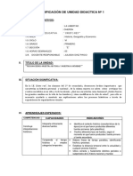 Planificación de Unidad Didactica #1: I. Datos Informativos