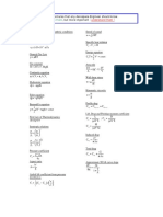 Useful Aerospace Formulas