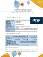 RUBRICA - Fase 2 - Desarrollo Del Pensamiento y El Lenguaje