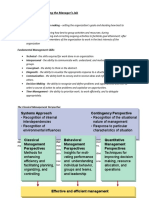 CHAPTER 1: Understanding The Manager's Job: Systems Approach Contingency Perspective