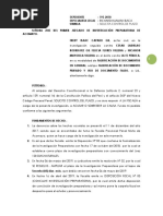 Modelo de Escrito de Control de Plazo-Falsificación de Documentos