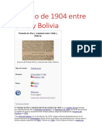 Tratado de 1904 Entre Chile y Bolivia