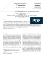 Analysis of Seabed Instability Using Element Free Galerkin Method