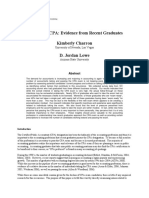 Becoming A CPA: Evidence From Recent Graduates Kimberly Charron D. Jordan Lowe