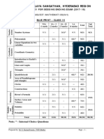 Kendriya Vidyalaya Sangathan, Hyderabad Region: Sample Paper 01 For Sessing Ending Exam (2017-18)