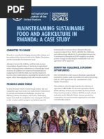 Mainstreaming Sustainable Food and Agriculture in Rwanda: A Case Study