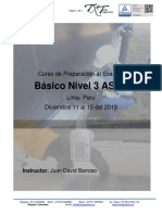 DICIEMBRE 2019 - LIMA PERU Curso Preparación Al Examen ASNT NIVEL III