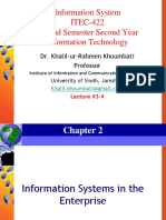 Information System ITEC-422 Second Semester Second Year Information Technology