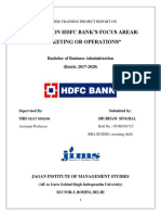 HDFC: Bank's Focus Area, Marketing or Operations