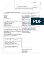 Prueba Genero Dramático - Fila A - Sin Claves - 2019