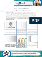 Learning Activity 4 / Actividad de Aprendizaje 4 Evidence: Planning My Trip / Evidencia: Organizando Mi Viaje