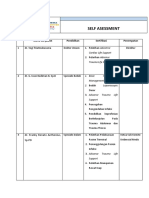 Self Asessment: Nama Karyawan Pendidikan Sertifikasi Penempatan