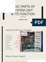 Different Parts and Function of System Unit