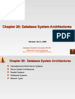 Chapter 20: Database System Architectures